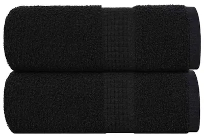 Immagine prodotto di vidaXL Asciugamani FROGN, 2 pezzi, nero, 30x30 cm, 360 g/m²