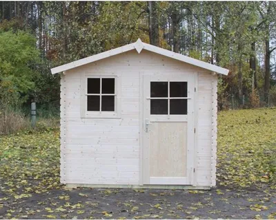 Image de Abri de jardin MARGUERITE en bois épicéa 290x240 cm H. 243 cm-240 ---Noir