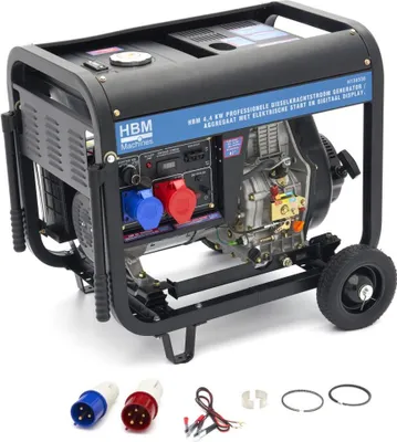 Produktbild von Generator offen 230/400V 4400W AVR Diesel Stromgenerator Stromerzeugung Notstrom