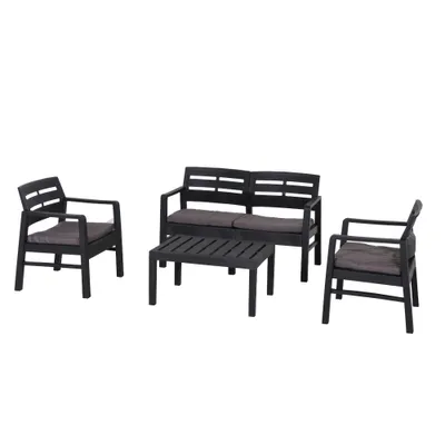 Produktbild von Pro Garden Java Set anthrazit 4-teilig incl. Kissen
