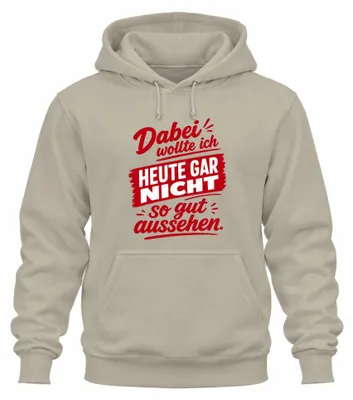 Productafbeelding van Hierbij: Statement hoodie met sarcasme-opdruk, natuurmotief, maat 3XL