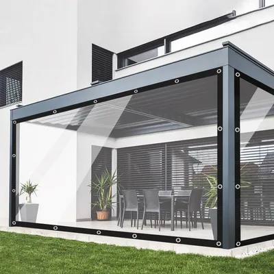 Immagine prodotto di Omgoods - Telo trasparente 2 x 2 metri con occhielli e corda