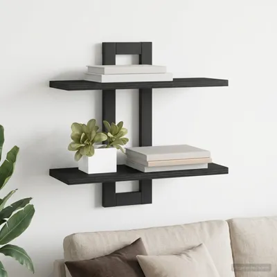 Imagen del producto de Maison Exclusive - Estanterías flotantes de roble , 40 x 15 x 40 cm, material de madera