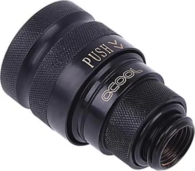 Produktbild von Eiszapfen Schnellverschluss Kupplung G1/4 AG - Deep Black (schwarz)