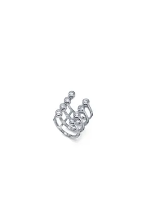Image de Bague Maia blanche L, collection Oliver Weber