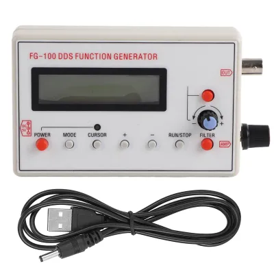 Zdjęcie produktu dla FG-100 DDS Generator funkcji Częstotliwość sinusoidalna 1 Hz-500 kHz Licznik Źródło sygnału Generator Urządzenie pomiarowe