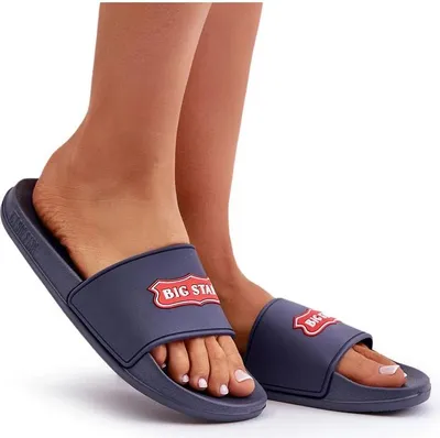 Produktbild von Damen Pantoletten Big Star OO274039 Marineblau 37
