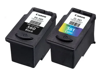 Image de Canon PG-560 / CL-561 Multipack - Pack de 2 - Noir, Couleur (Cyan, Magenta, Jaune)