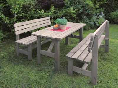 Produktbild von Gartenmöbel Summer Kiefer grau