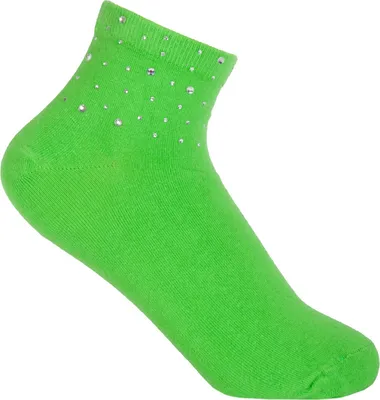 Produktbild von styleBREAKER Damen Socken mit Strass Applikation am Bund, Größe 35-41 EU / 5-9 US / 4-7 UK, Söckchen Glitzersteine 08030014