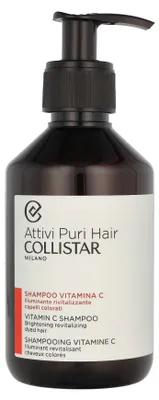 Obrázok produktu pre Collistar Vitamina C, 250 ml, Šampón, Neprofesionálne, Ženy, Farebné vlasy, Vysušené vlasy, Ochrana farby, Lesk