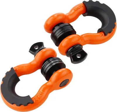 Immagine prodotto di Confezione da 2 grilli ad anello a D da 3/4" con perno a vite da 7/8" Resistenza alla rottura 62832 libbre