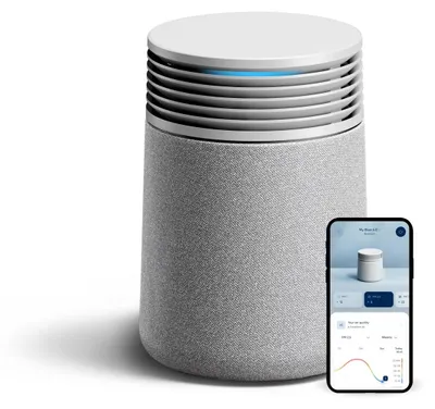 Productafbeelding van Luchtzuiveraar SP1i voor kleine ruimtes, geschikt voor oppervlaktes tot 2230 cm², met HEPASilent-filtratie, WLAN-bediening en automatische modus. Geschikt voor het verwijderen van geuren in kleine ruimtes