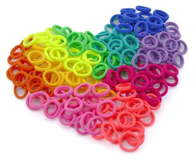 Image de 200 mini élastiques colorés pour cheveux Fille Bébé Élastique Mince Tresse Enfant