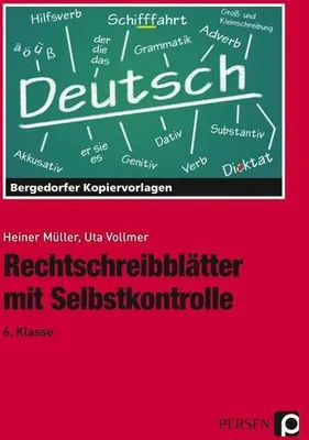 Obrázek produktu pro Rechtschreibblätter mit Selbstkontrolle. 6. Schuljahr