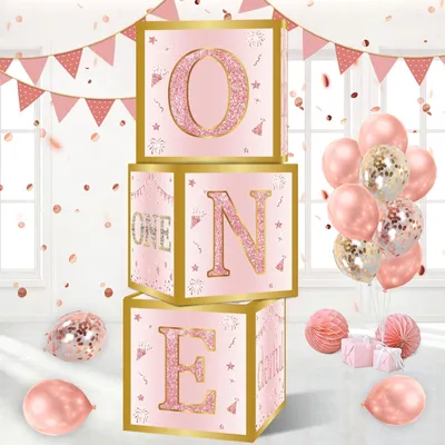 Immagine prodotto di Confezioni decorative per il primo compleanno delle bambine