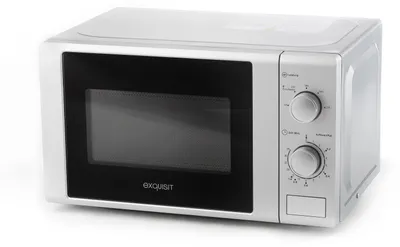Zdjęcie produktu dla Exquisit MW900-030, Blat, Mikrofalówka grill, 20 l, 700 W, Obrotowy, Srebrny