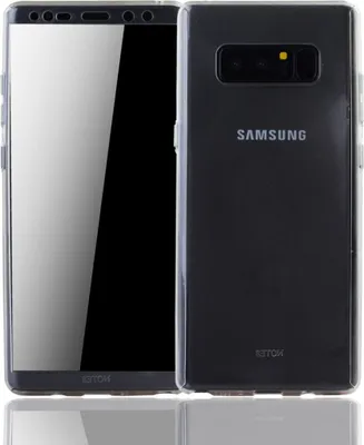Zdjęcie produktu dla Etui na telefon komórkowy Pokrowiec ochronny na Samsung Galaxy Note 8 Pełna obudowa Ochrona wyświetlacza 360 Przezroczysty