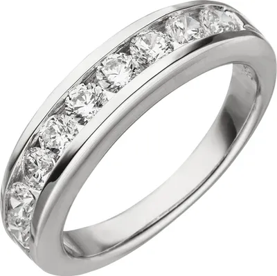 Produktbild von Ring Damenring mit weißen Zirkonia 925 Silber Fingerschmuck Innenumfang 56mm  Ø17.8mm