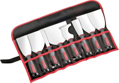 Image de Trousse Plaquiste Alu-choc 7 Couteaux Professionnels - Outil Parfait