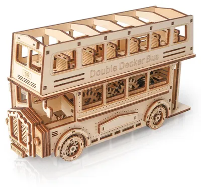 Obrázek produktu pro Sada pro stavbu 3D modelu dvoupodlažního autobusu s mechanickou převodovkou, 349 dílů, vhodná pro osoby od 14 let