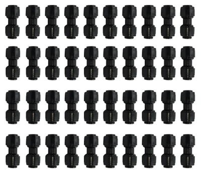 40er-Pack 1/4" Quick-Connect-Kupplung für Tropfbewässerung
