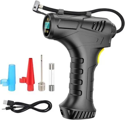 Immagine prodotto di Pompa gonfiagomme wireless compatta da viaggio - Ricaricabile e portatile