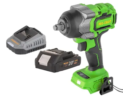 Produktbild von Procraft PWA36bb Akku Schlagschrauber 20 V 850 Nm 1/2" Brushless + 1x Akku 2,0 Ah + Ladegerät