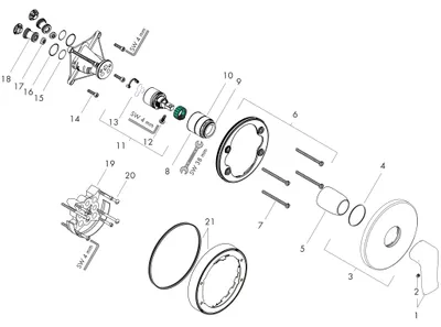 Produktbild von Hansgrohe Metris, Waschbecken, Chrom