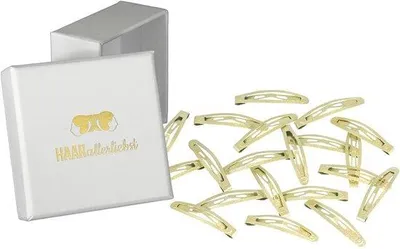 Obrázek produktu pro Malé zakřivené sponky do vlasů, 20 ks, zlaté, 4,3 cm