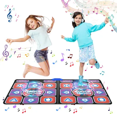 Obrázok produktu pre HDMI TV tanečná podložka – Dvojitá tanečná podložka/Dance Pad – Bezdrôtová – Protiskluzová – Dvaja hráči – Režimy MV/3D/Cartoon – Automatická aktualizácia