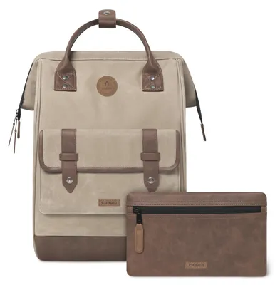 Zdjęcie produktu dla CABAIA plecak rekreacyjny Plecak z przegrodą na laptopa Adventurer Plecak z bawełny woskowanej Rabat khaki