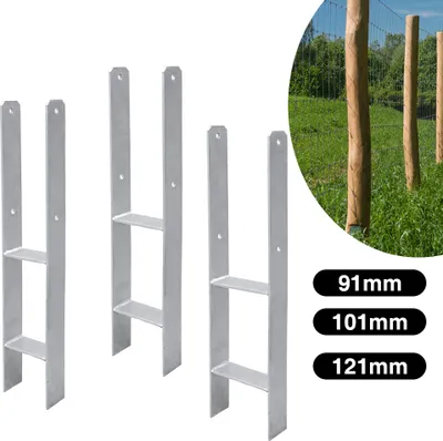 Immagine prodotto di Jiubiaz 6x H-ancoraggio post supporto post ancoraggio post staffa trave 600MM colonna base 121MM