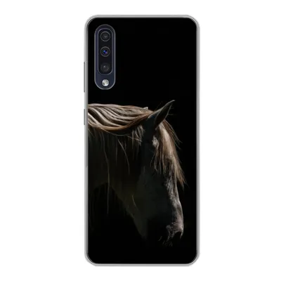 Produktbild von MuchoWow® Handyhülle Schutzhülle Hülle für Samsung Galaxy A30s Pferd - Tiere - Weiß Silikon Softcase Handy Hülle - Karteninhaber