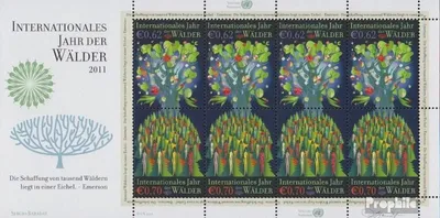 Produktbild von Briefmarken UNO - Wien 2011 Mi 736-737Klb Kleinbogen (kompl.Ausg.) postfrisch Wälder