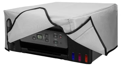 Produktbild von kwmobile Cover kompatibel mit Canon PIXMA G2570 - Tasche Hülle Drucker - Staubschutzhülle Schutzhaube Schutzhülle - Hellgrau