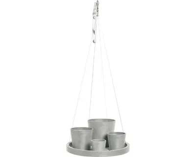 Immagine prodotto di Sottovasi sospesi Ecopots per vasi da fiori - L 36 cm x A 3 cm - Per interni ed esterni