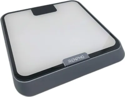 Produktbild von Renpho Elis Chroma, Elektronische Personenwaage, 180 kg, 50 g, Schwarz, Edelstahl, 200 kg, Rechteck