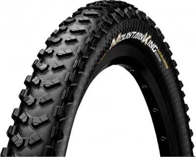 Zdjęcie produktu dla Continental Mountain King, 26", Droga, Opona bezdętkowa, Składany koralik, Czarny, 180 TPI