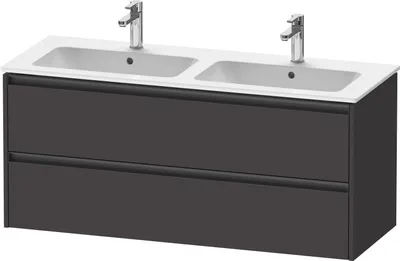 Produktbild von Duravit Ketho.2 Wastafelonderkast 128x48x55 cm Supermat Grafiet