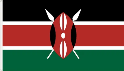 Flagge Kenia, 150x90 cm, Standardqualität, Satinn