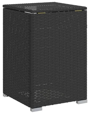 Produktbild von vidaXL Propan-Tank-Verstecktisch Schwarz 40x40x60 cm Poly Rattan