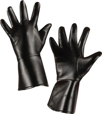 Produktbild von Kinderhandschuhe Kunstleder schwarz - Einheitsgröße