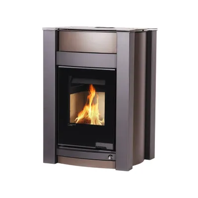 Image de HS FLAMINGO poêle-cheminée AQUAFLAM VARIO KALMAR 11 kW - velours brun (sans échangeur)