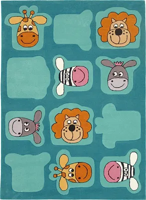 Produktbild von Wissenbach Kinderteppich Teppich Lifestyle Kids 2097 - 120x180 cm türkis