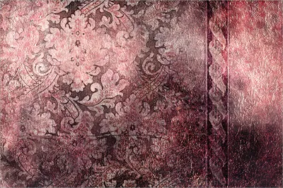 Produktbild von Wallario selbstklebendes Poster - Schnörkelmuster in rot, Größe: 61 x 91,50 cm