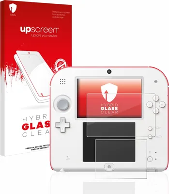 Produktbild von upscreen Schutzglas für Nintendo 2DS Schutzfolie Panzer Folie Glas Display Schutz klar