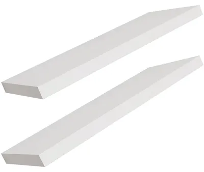 Image de 2 étagères murales de haute qualité 100cm MDF PVC L100xH3,8xP23,5 cm