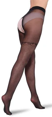 Produktbild von Bananalu Ouvert Strumpfhose Damen Intimo Afina 40 DEN, Nero, L