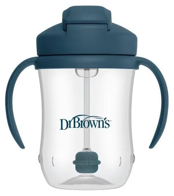 Dr. Brown's Strohhalmbecher 270 ml, dunkelblau, ab 6 Monaten, TC91105